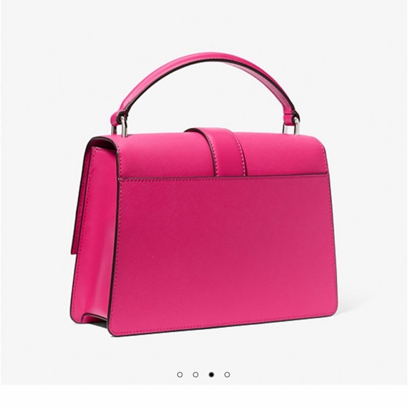 🛍NWT 🛍BEAUTIFUL MICHAEL KORS 🛍 Greenwich Medium Saffiano Leather Satchel - Picture 3 of 5